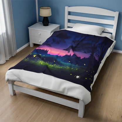 "Twilight Serenity: Firefly Dance" - The Alien Velveteen Plush Blanket