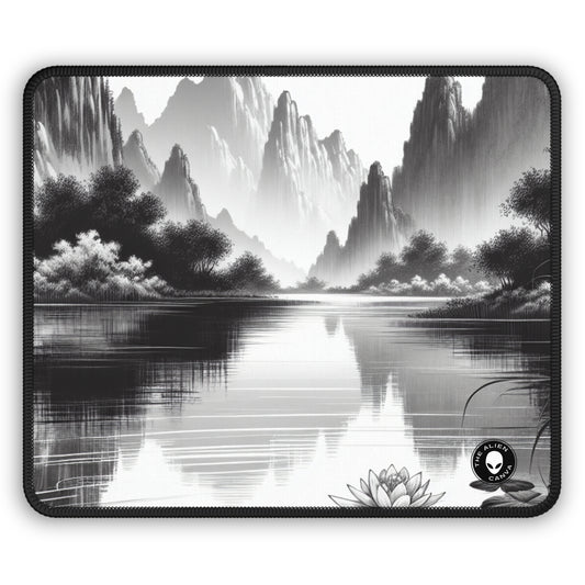 "Pristine Splendor" - The Alien Gaming Mouse Pad Zen Ink Painting