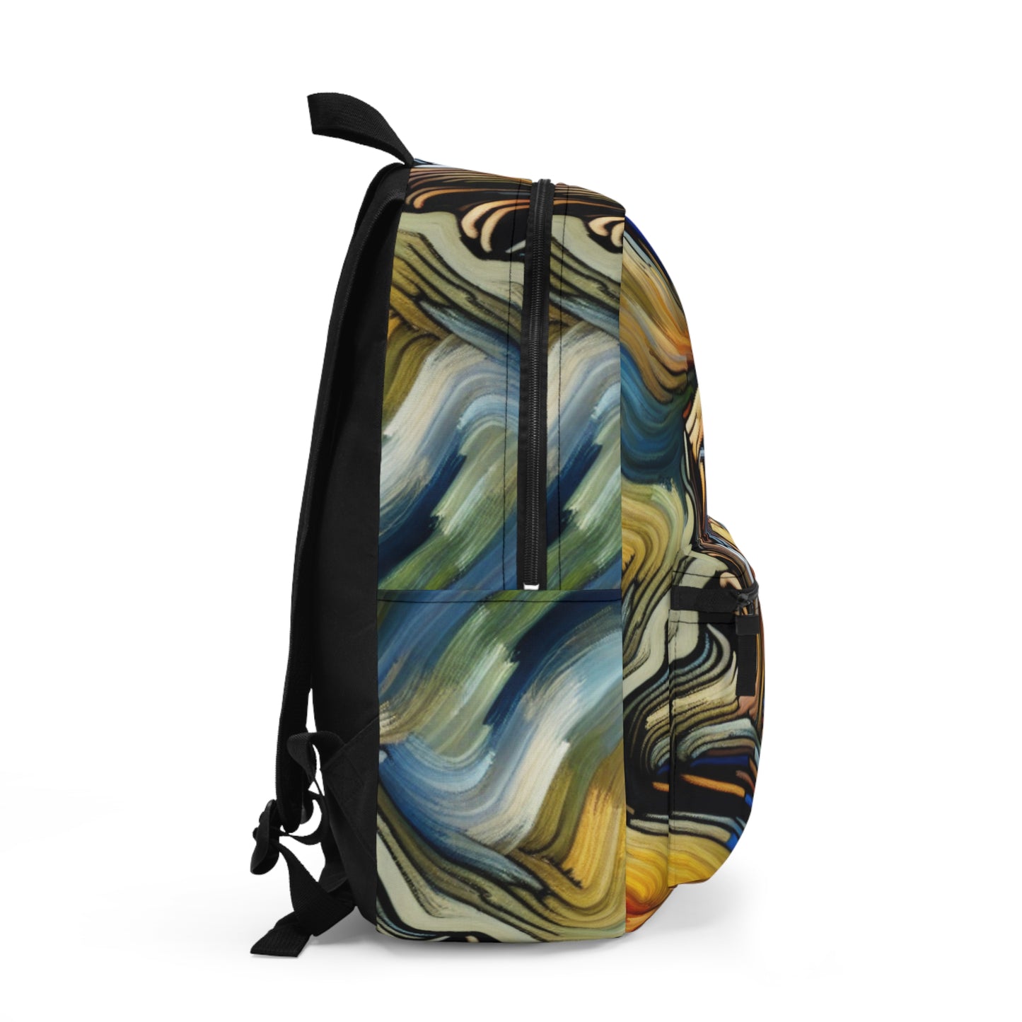 Title: "Tempestuous Waters" - The Alien Backpack Expressionism