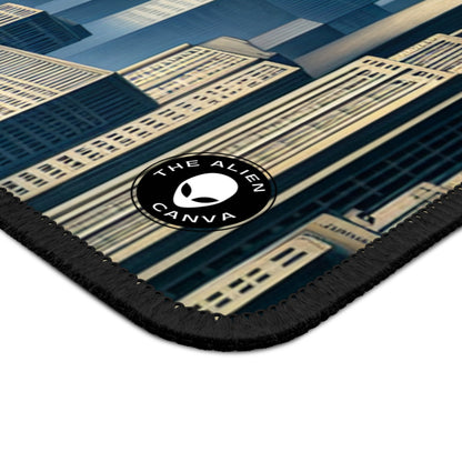 "Modern Metropolis: A Precisionism Perspective" - The Alien Gaming Mouse Pad Precisionism