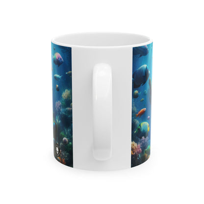 Taza de cerámica alienígena de 11 oz "Sunken Shipwreck Wonderland"