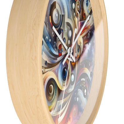 "Nature's Mechanical Symphony" - The Alien Wall Clock Abstract Surrealism