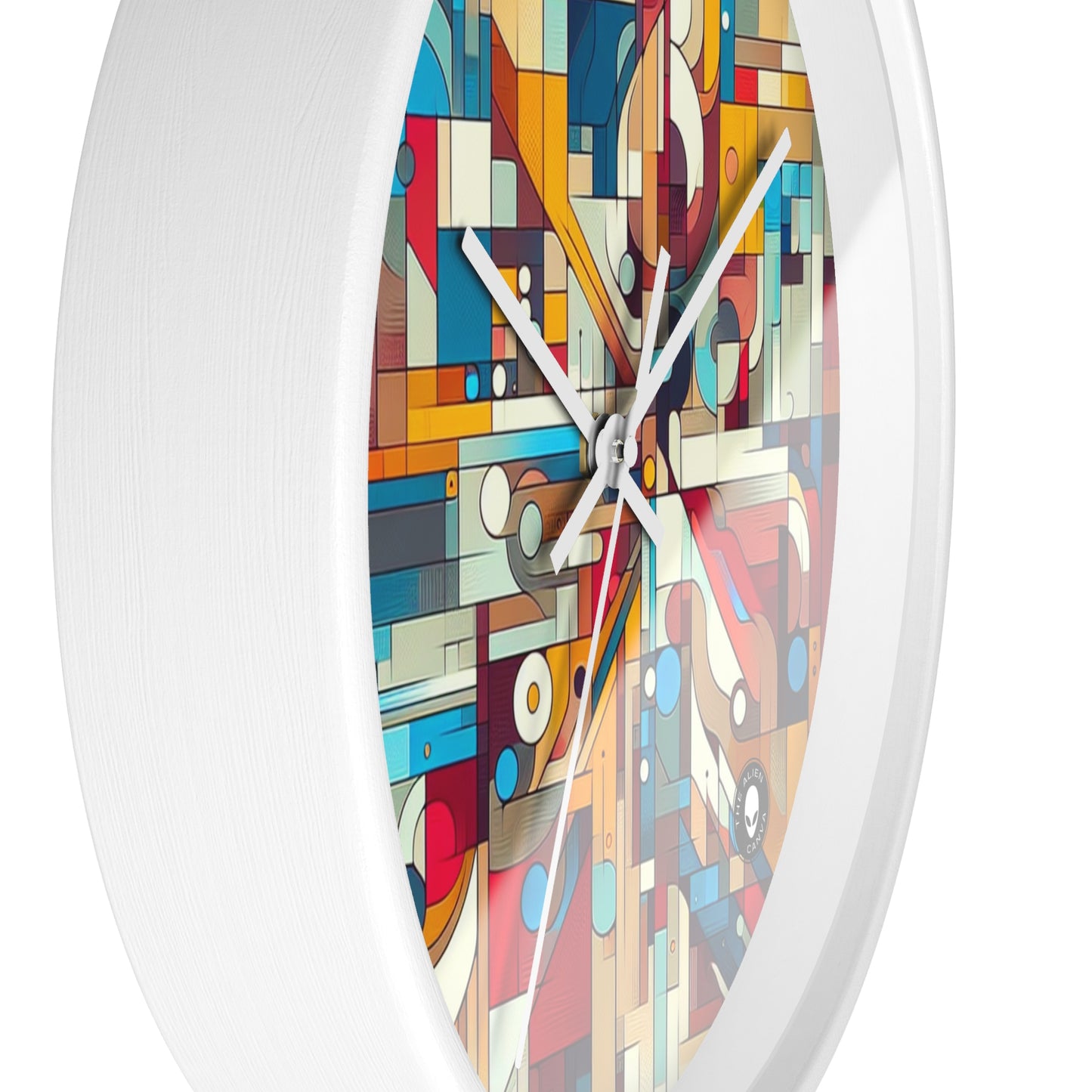 "Galactic Whirlwind: An Abstract Exploration of Cosmic Mysteries" - The Alien Wall Clock Abstract Art