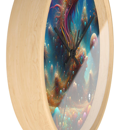 "Enchanting Aquatic Dreamscape" - The Alien Wall Clock