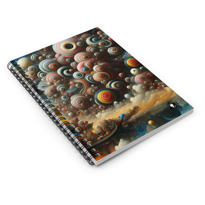 "Dreamscape Sojourn" - The Alien Spiral Notebook (Ruled Line) Surrealism