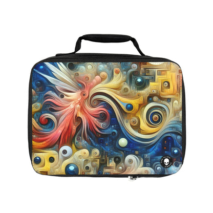 "The Timeless Garden: A Surreal Fusion of Nature and Time"- The Alien Lunch Bag Surrealism