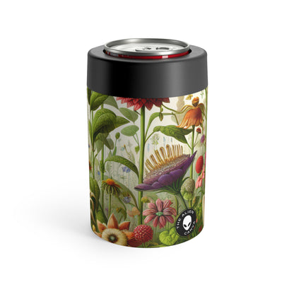 "Enchanted Garden: A Whimsical Scene" - The Alien Can Holder