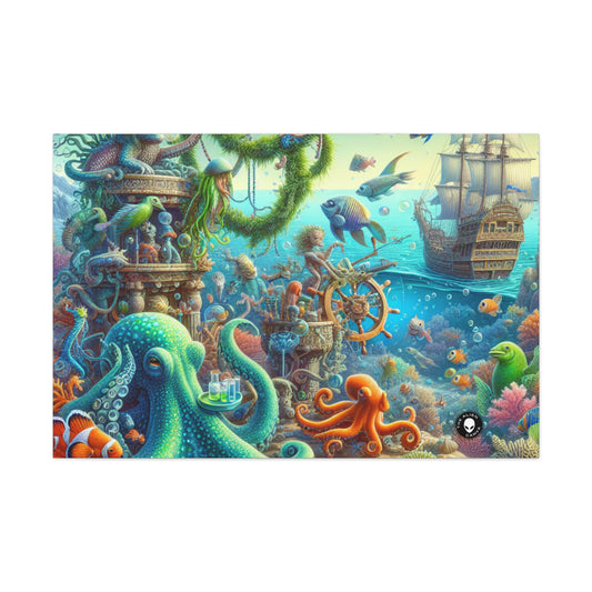 "Fiesta sous-marine" - La toile Alien