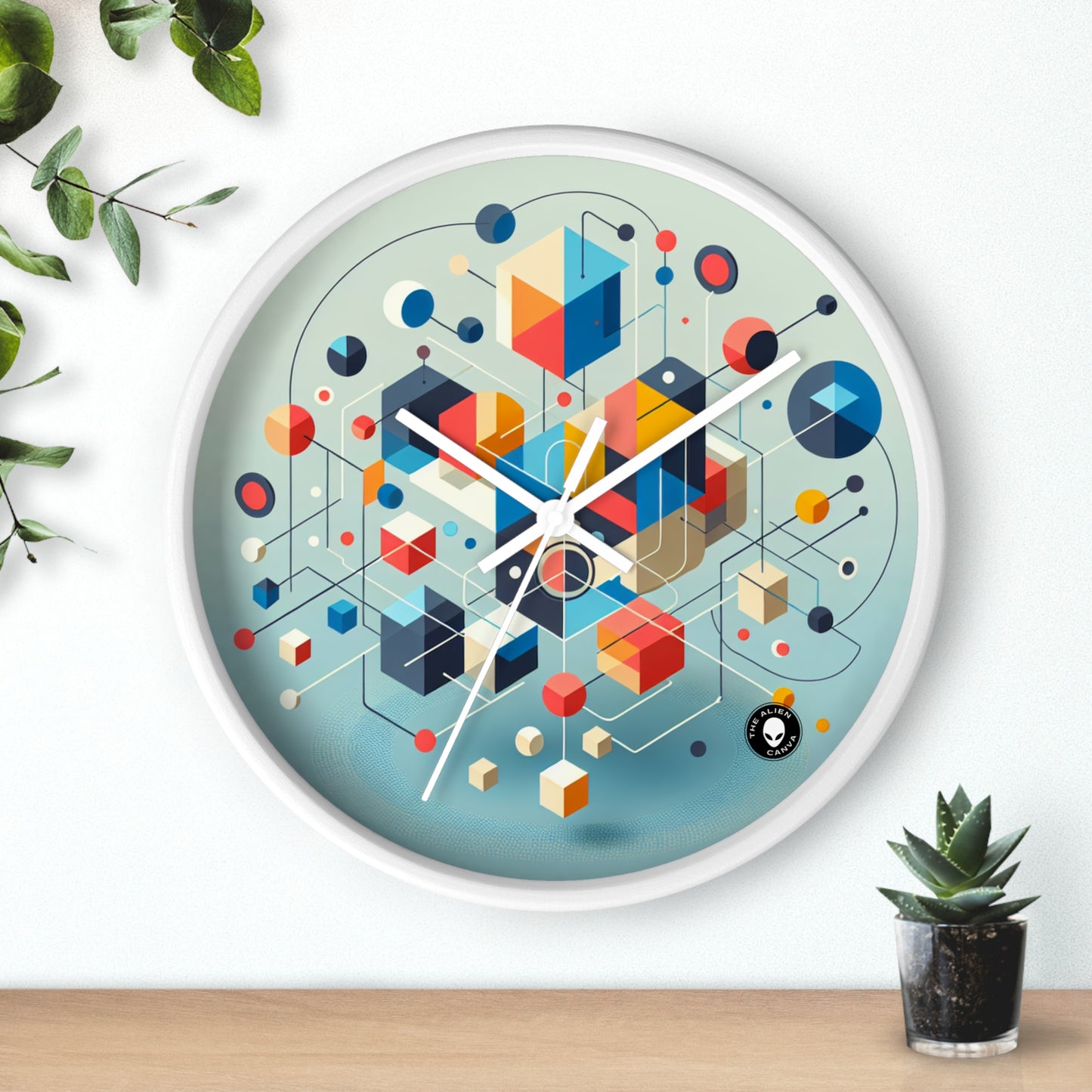 "Collaborative Utopia: A Mural of Hope and Harmony" - The Alien Wall Clock Relational Art