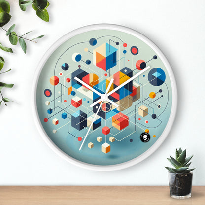 "Utopie collaborative : une fresque murale d'espoir et d'harmonie" - The Alien Wall Clock Relational Art