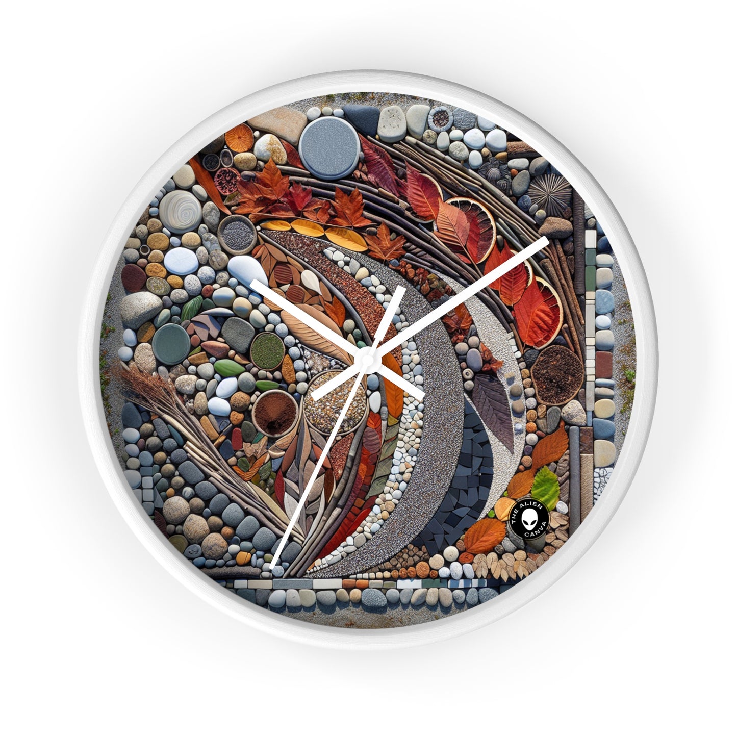 "Nature's Urban Canvas" - The Alien Wall Clock Land Art