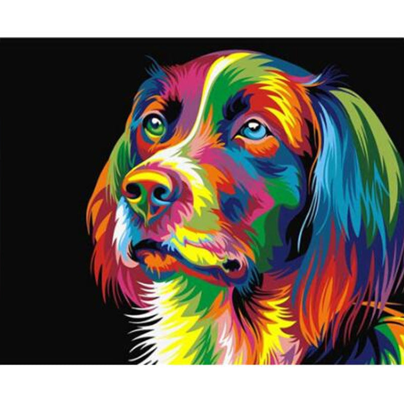 Pintura abstracta de animales coloridos sin marco, pintura Digital artesanal por números, imagen artística de pared moderna para arte de pared del hogar