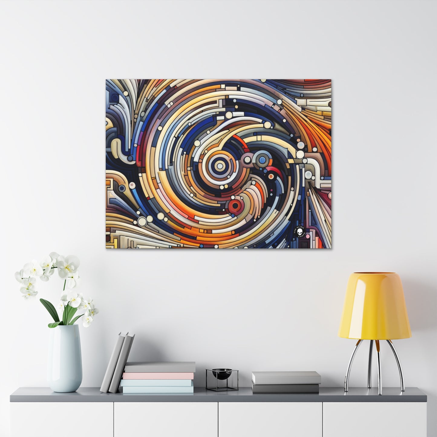 "Fluid Motion: A Kinetic Art Tribute to Oceanic Harmony" - The Alien Canva Kinetic Art