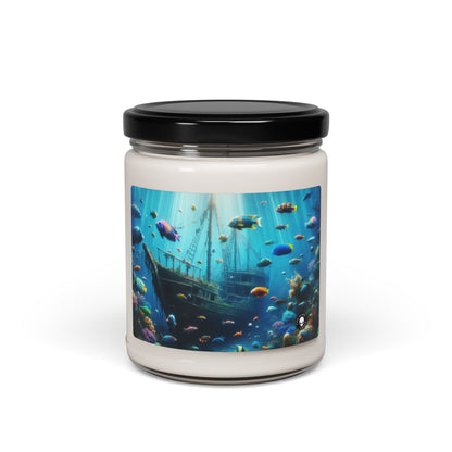 "Sunken Shipwreck Wonderland": vela de soja con aroma alienígena de 9 oz