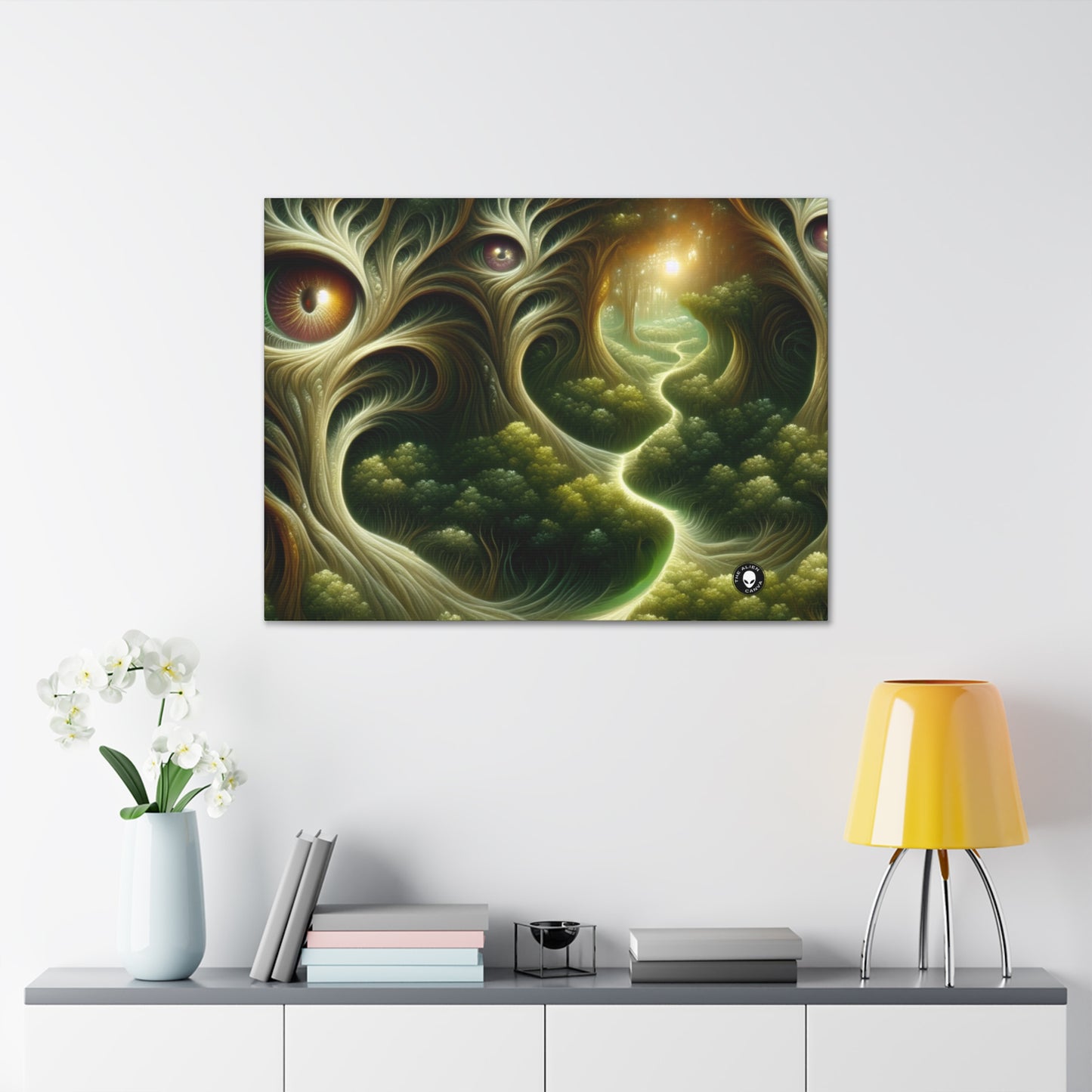 "Watchful Woods: The Path to Enchantment" - The Alien Canva