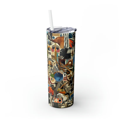 "Mysterious Poetry of the Natural World" - The Alien Maars® Skinny Tumbler with Straw 20oz Dadaism Style