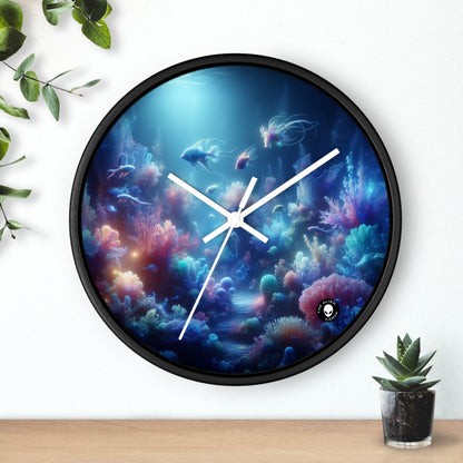 « Coral Fantasia : un délice sous-marin de rêve » – L'horloge murale Alien