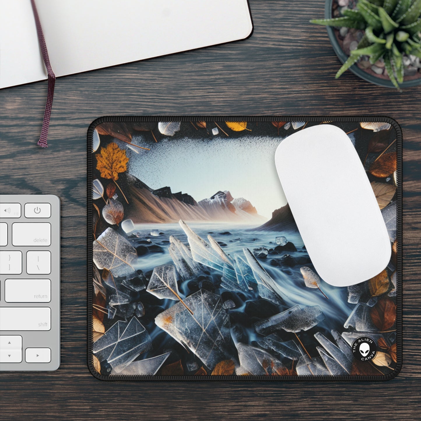 "Bosque fugaz: instalación de arte efímero en la naturaleza" - The Alien Gaming Mouse Pad Arte efímero