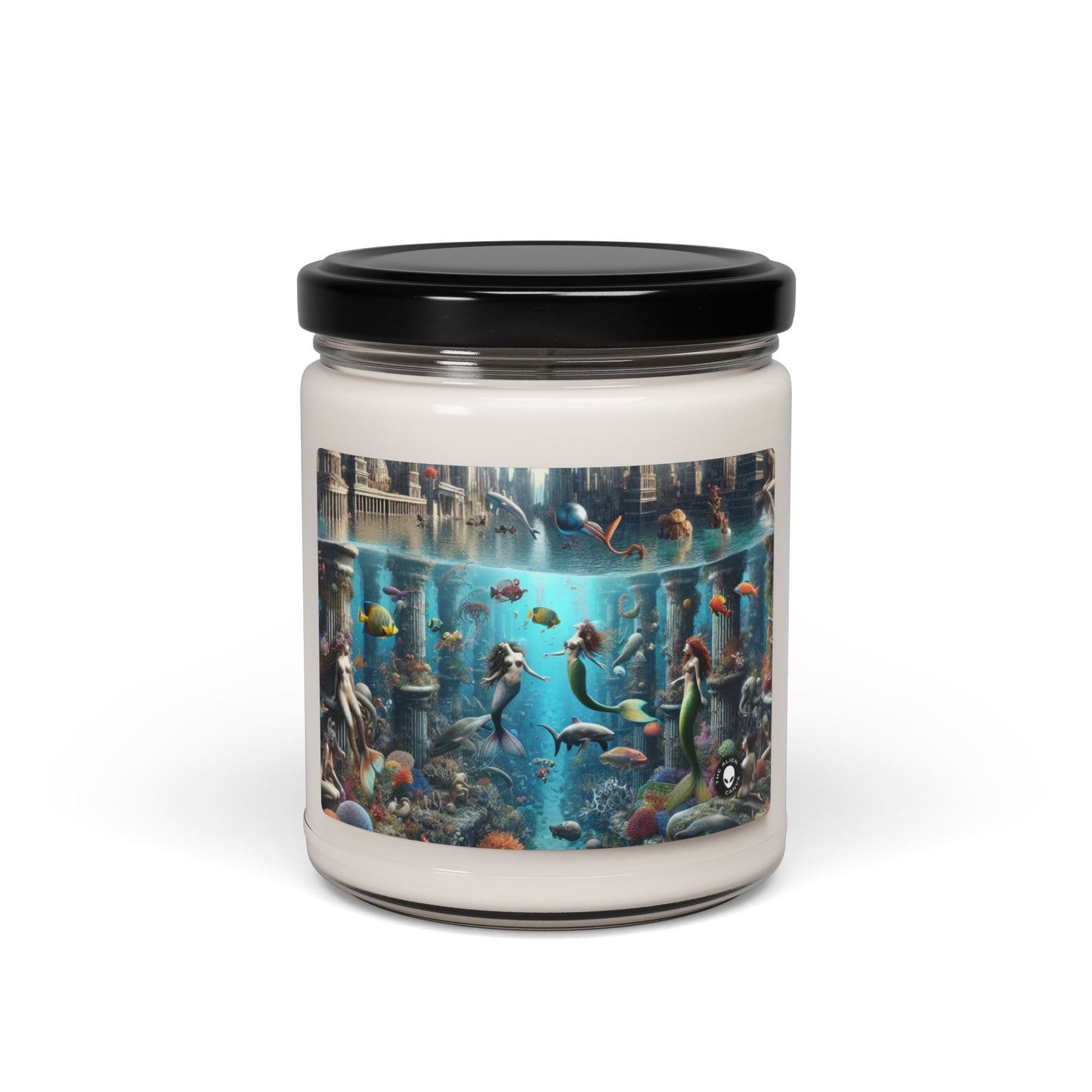 "Seascape Serenity: An Underwater Haven" - The Alien Scented Soy Candle 9oz