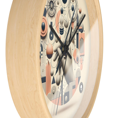 "Tech-Nature Fusion: An Artistic Exploration" - The Alien Wall Clock Conceptual Art