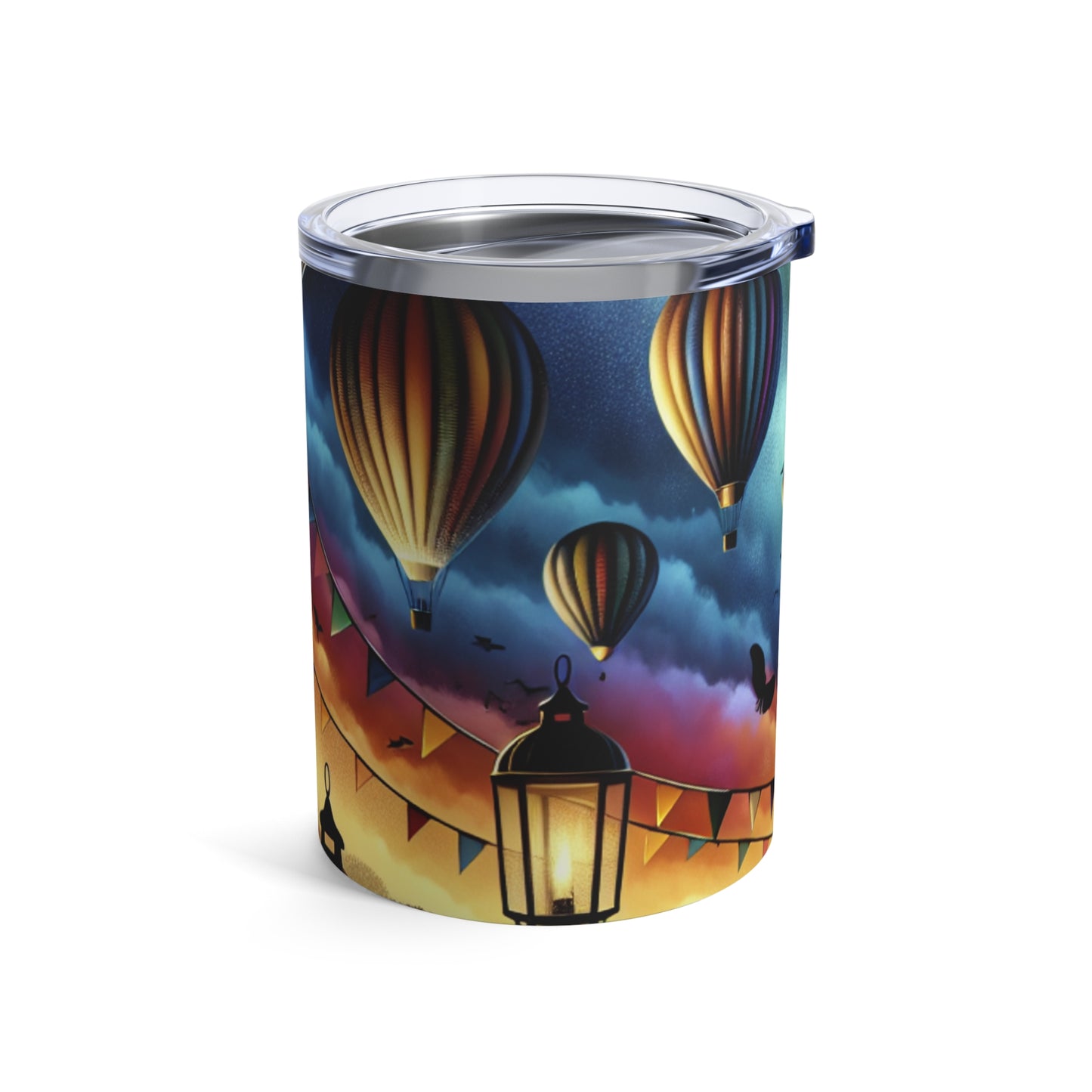 "Globos majestuosos al anochecer" - Vaso Alien de 10 oz