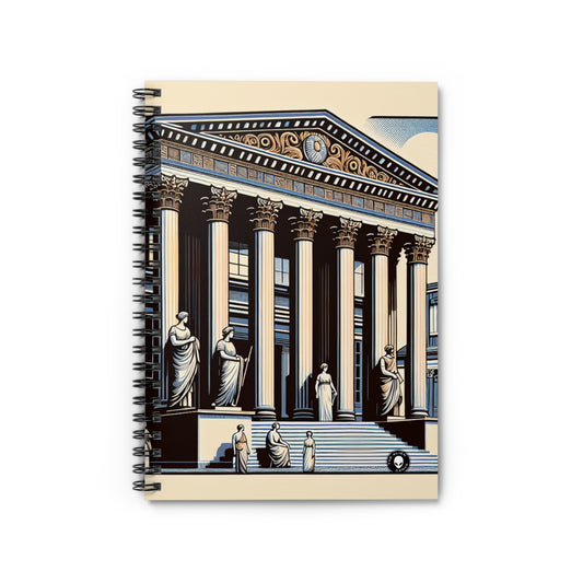 "Neoclassical Urban Elegance" - The Alien Spiral Notebook (Ruled Line) Neoclassicism