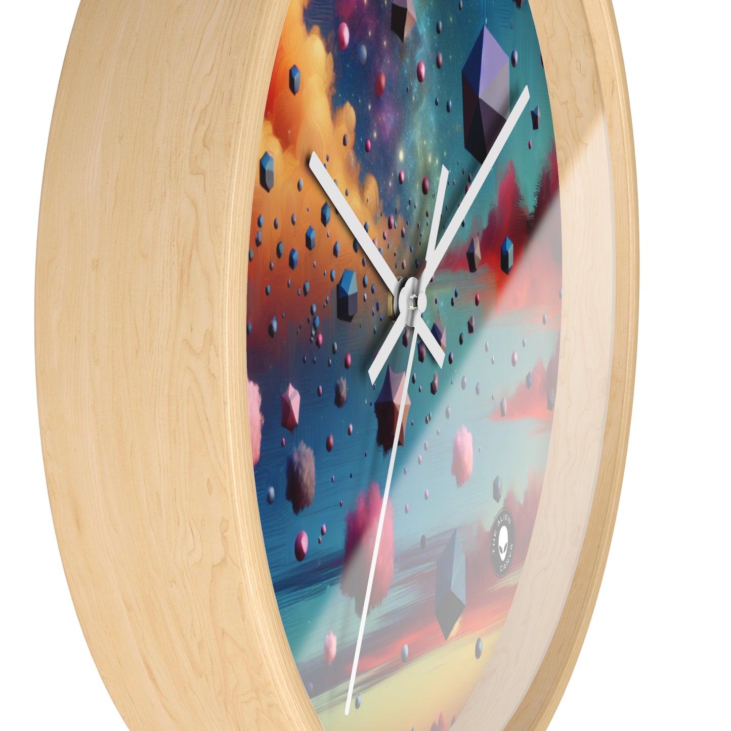 "Floating Dimensions: A Surreal Sky" - The Alien Wall Clock