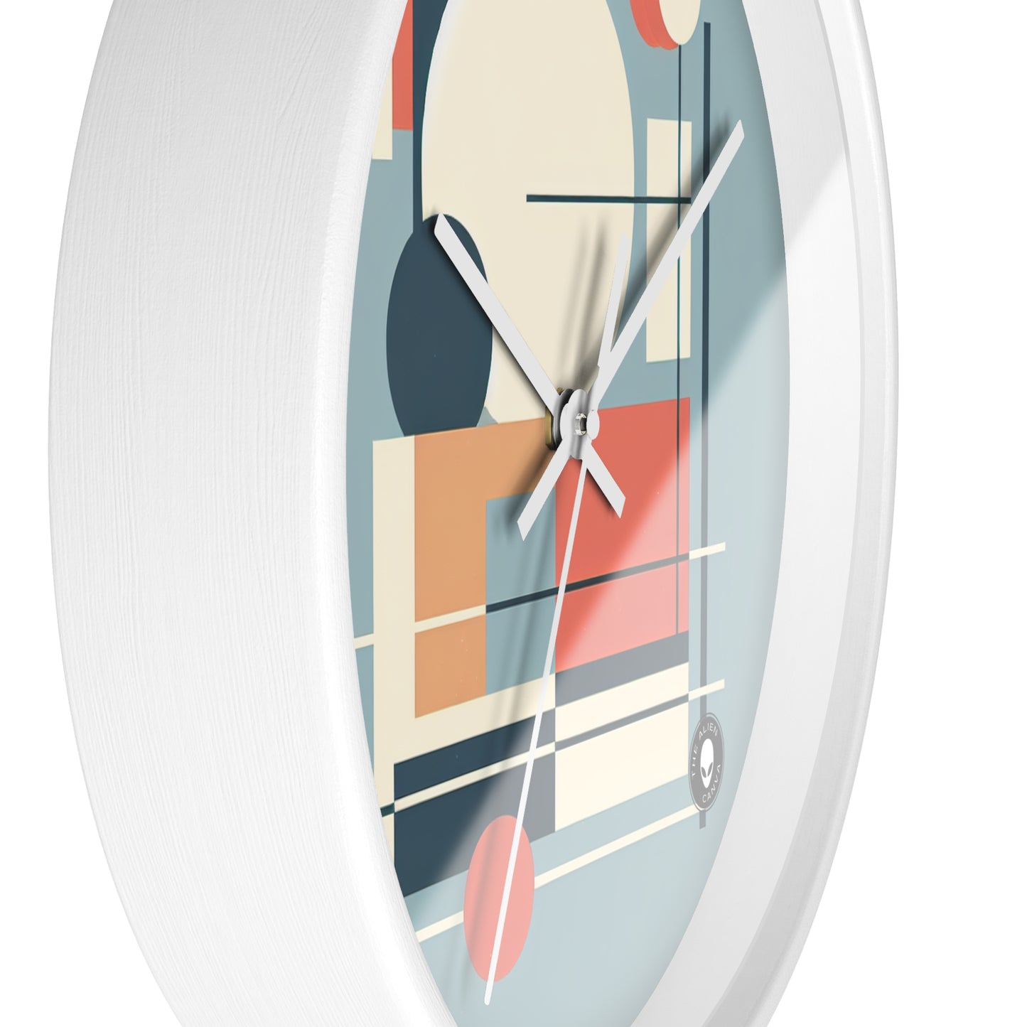 "Minimalistic Serenity: Tranquil Sunset Reflections" - The Alien Wall Clock Minimalism