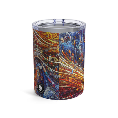 'Cyber Journeys' - The Alien Tumbler 10oz Digital Art