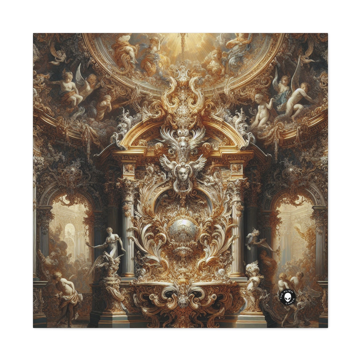 "Banquet baroque : un festin d'opulence" - The Alien Canva Baroque