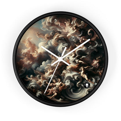 "Salle de bal majestueuse : une affaire baroque" - L'horloge murale extraterrestre baroque