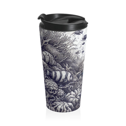 "Underwater Enchantment: The Hidden Treasure" - The Alien Stainless Steel Travel Mug