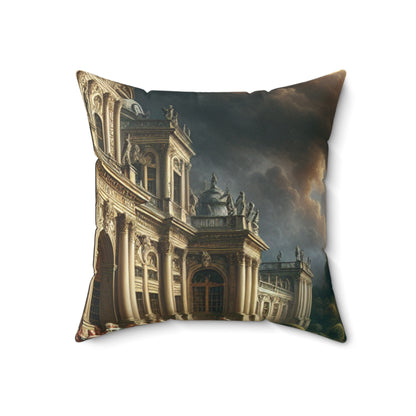 "Royal Banquet in a Baroque Palace"- The Alien Spun Polyester Square Pillow Baroque