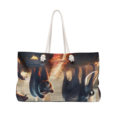 "Urban Zoology: A Surreal Cityscape" - The Alien Weekender Bag