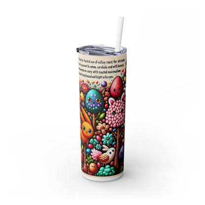 Vaso delgado con pajita de 20 oz "Jellybean Forest Fantasy" de Alien Maars®