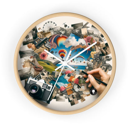 "NatureTech Metropolis: A Vision of Harmonious Coexistence" - The Alien Wall Clock Photomontage