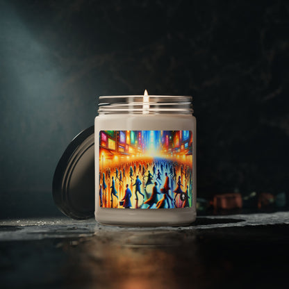 "Neon Nightscapes: A Symphony of City Chaos" - The Alien Scented Soy Candle 9oz