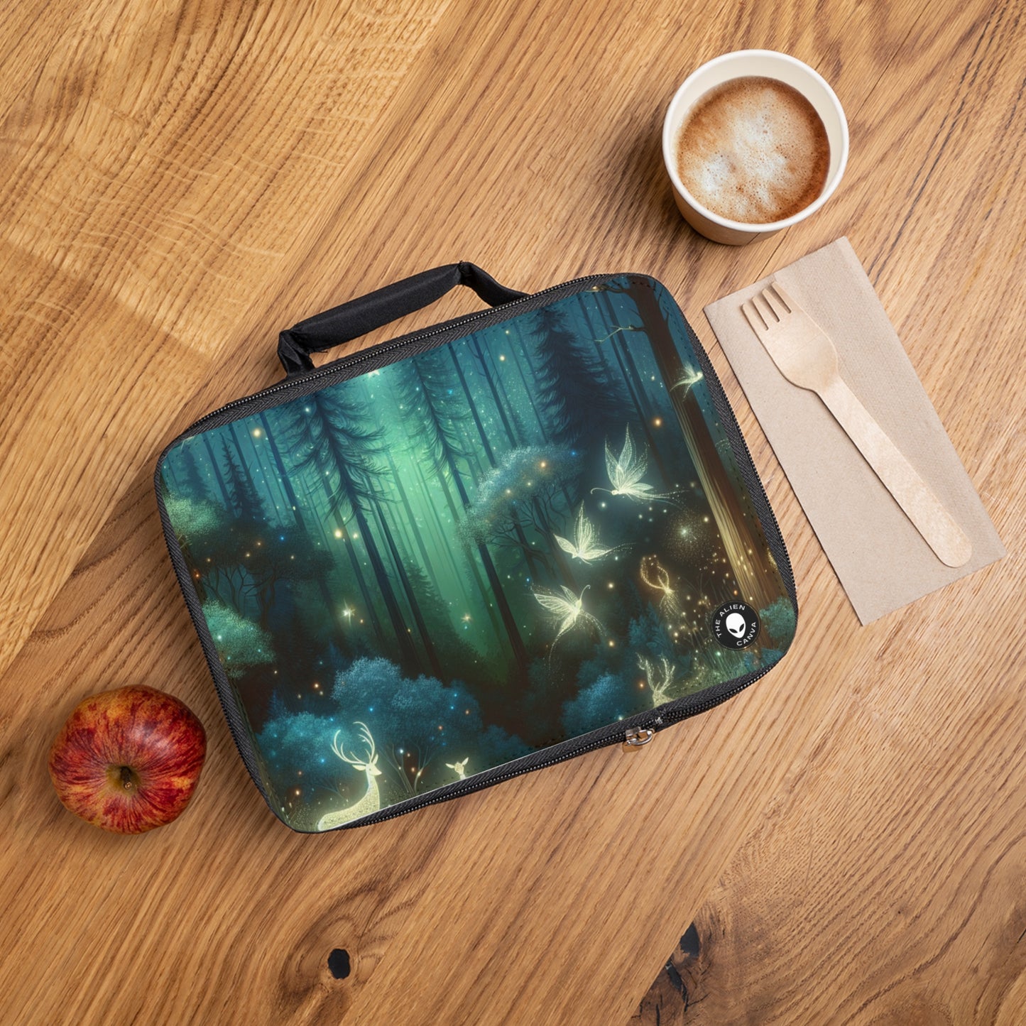 "Enchanted Night in the Whispering Woods"- The Alien Lunch Bag