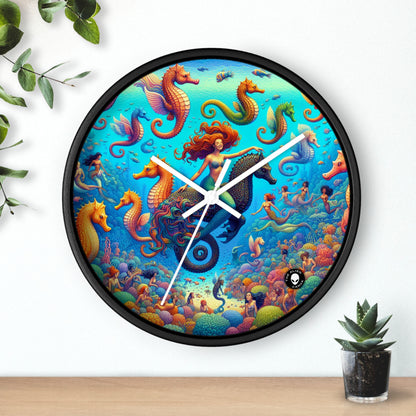 "Seahorse Serenade: A Magical Underwater Journey" - The Alien Wall Clock