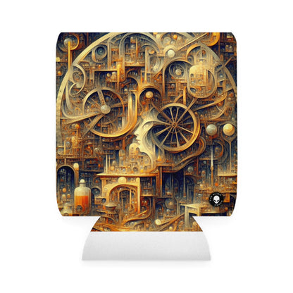 "Unity in Vibrant Harmony: An Abstract Metaphysical Exploration" - The Alien Can Cooler Sleeve Metaphysical Art