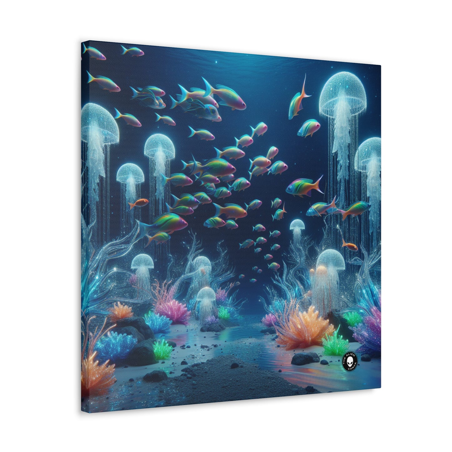 "Neon Dreams: The Underwater Wonderland" - The Alien Canva