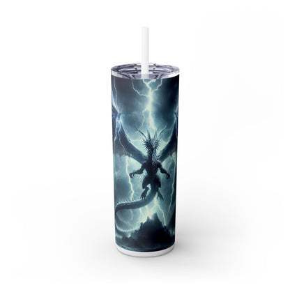 "Dragón Tormenta" - Vaso delgado con pajita The Alien Maars® de 20 oz