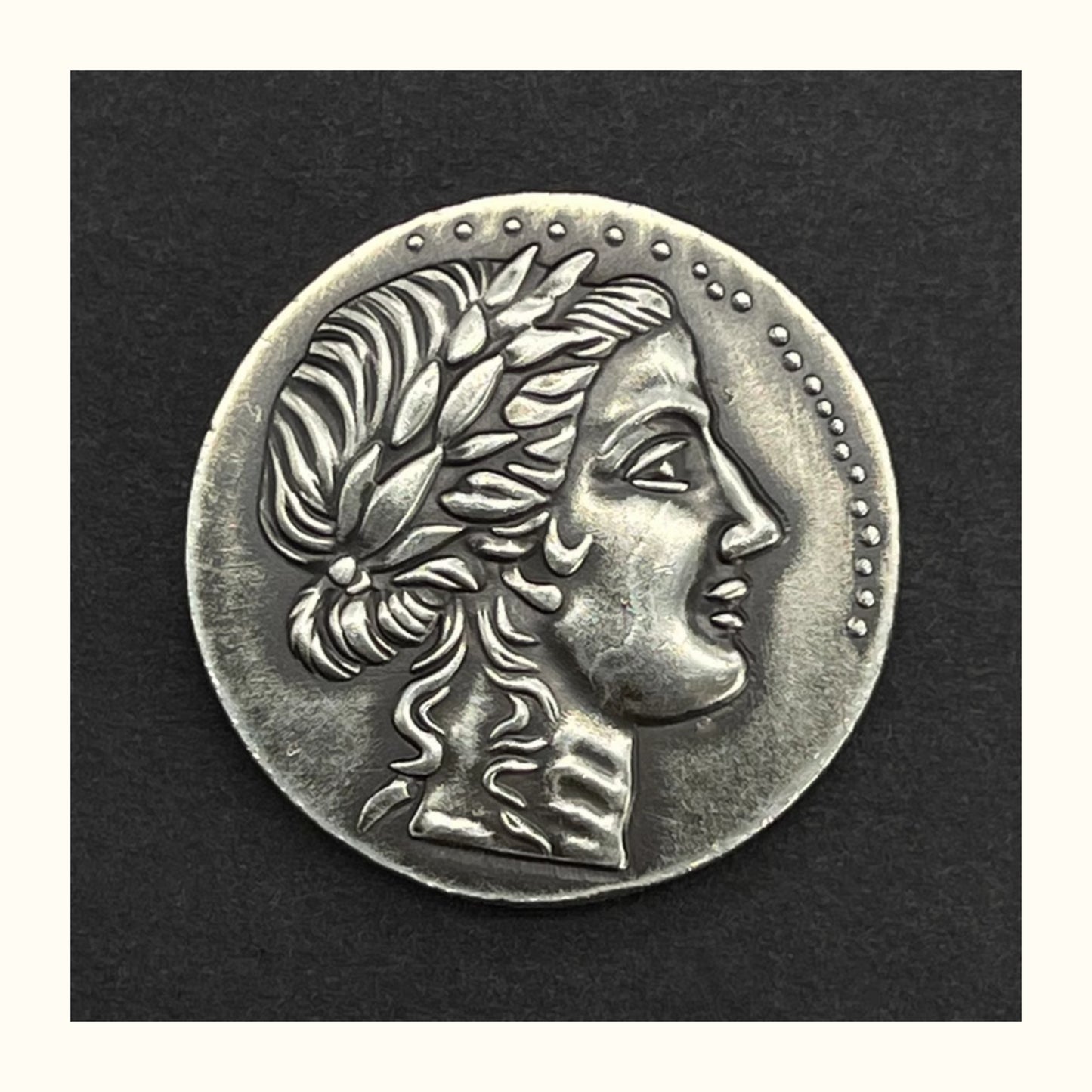 Reproduction Of Ancient Greek Jewelry Silver Coins