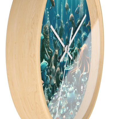 "Tea Time in the Deep Blue Sea" - The Alien Wall Clock