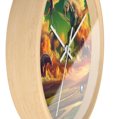 "Skyborne Realms" - The Alien Wall Clock