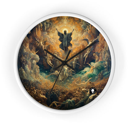 "Mystical Reflections: A Symbolic Journey Through the Looking Glass" - The Alien Wall Clock Symbolism