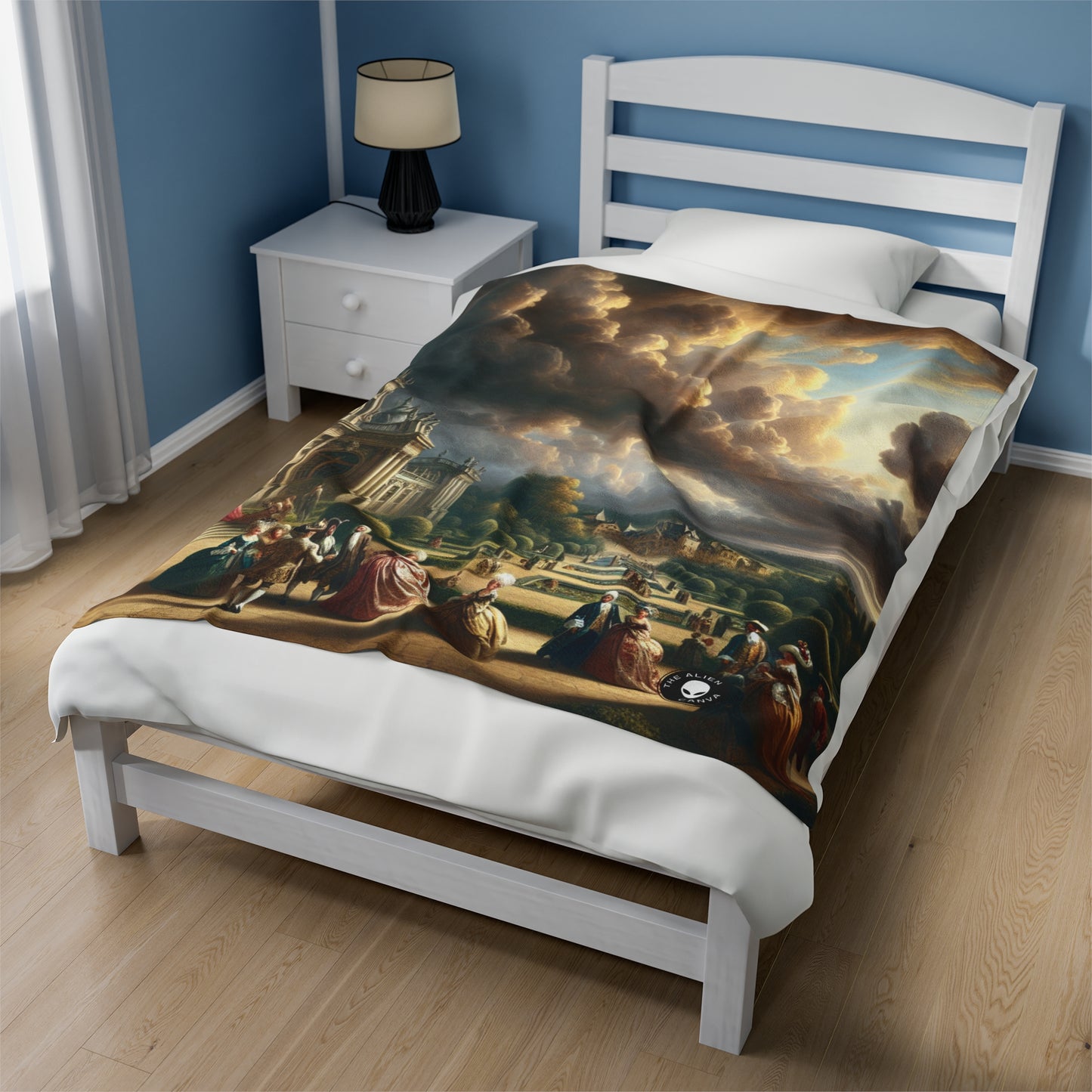 "Royal Banquet in a Baroque Palace" - The Alien Velveteen Plush Blanket Baroque