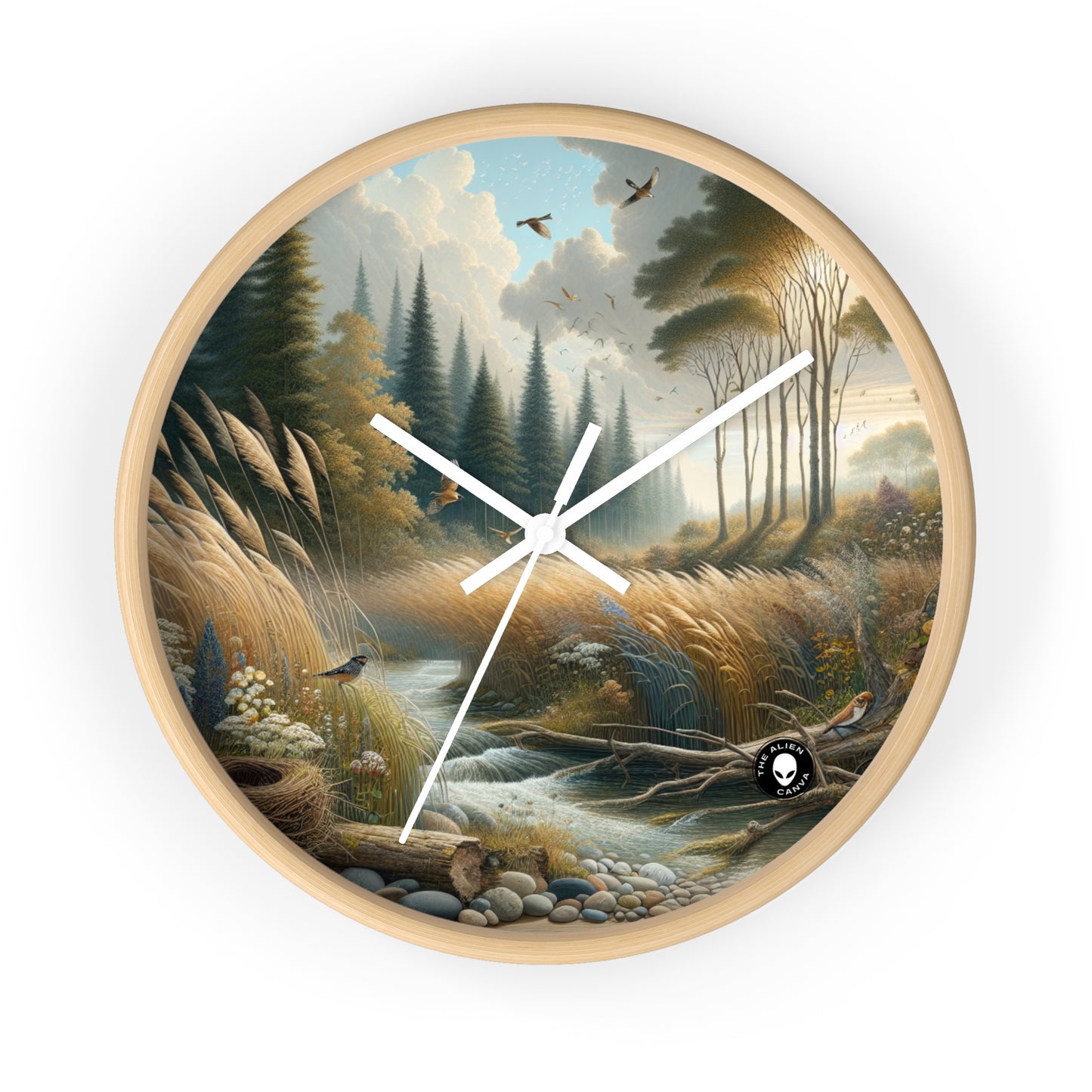 "Rebirth and Decay: A Sustainable Art Installation" - The Alien Wall Clock Environmental Art