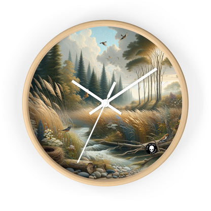 "Rebirth and Decay: A Sustainable Art Installation" - The Alien Wall Clock Environmental Art