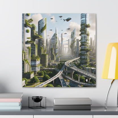 « La reconquête de la nature : un paysage urbain futuriste » - The Alien Canva